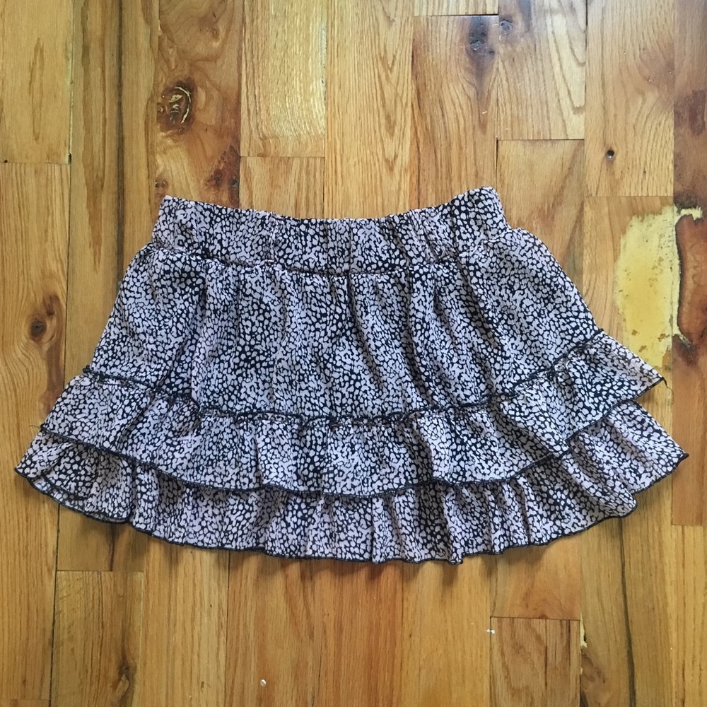 BCBG LOLA TIERED FLOWY MINI SKIRT - SIZE M